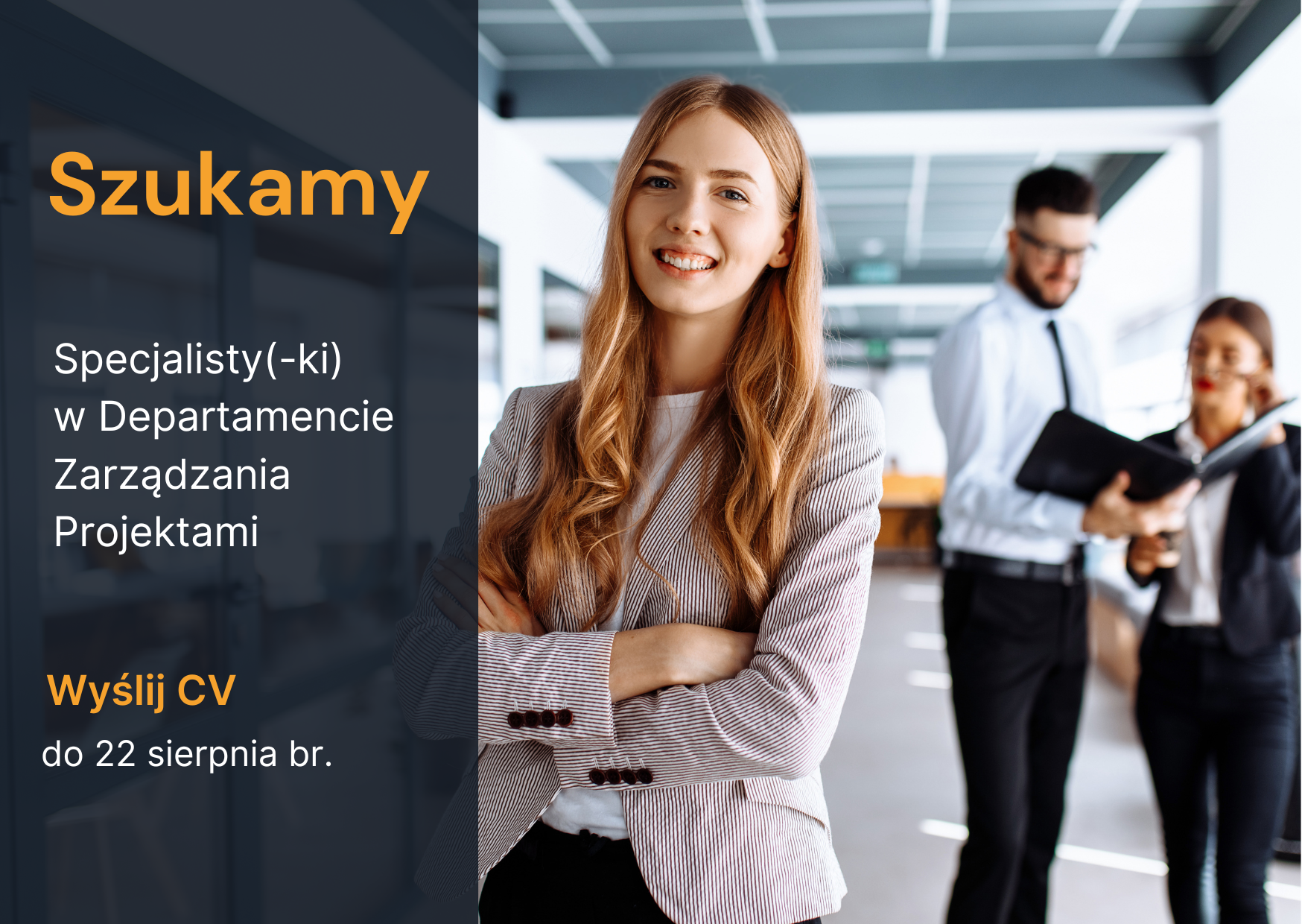 Szukamy Specjalisty(-ki) w Departamencie Zarządzania Projektami!