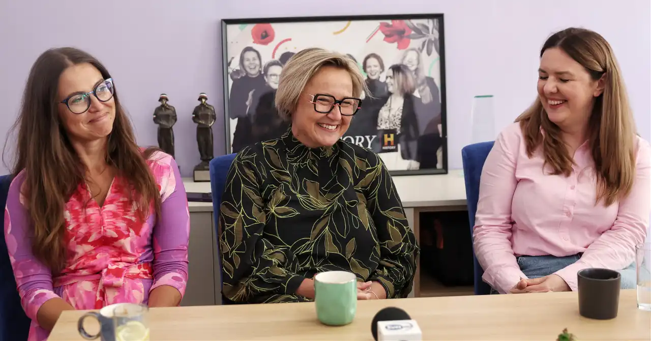 Od lewej: Zofia Rutkowska (twórczyni badania), Paulina Kirschke (prezeska Fundacji im. Julii Woykowskiej) i Magdalena Piskórz-Lew (DGA). fot. Adam Jastrzębowski