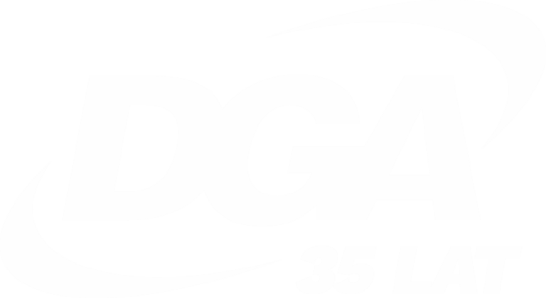 Logo DGA z dopiskiem 35 lat