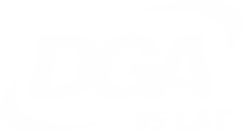 Logo DGA z dopiskiem 35 lat